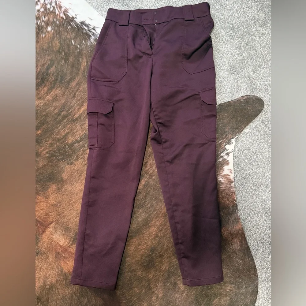 Express Women's Burgundy Cargo Trousers